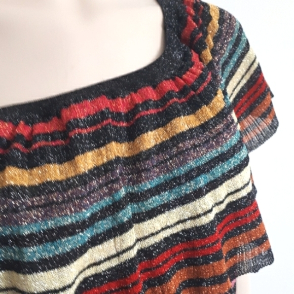 Zara | Multicoloured Striped Knit Maxi Dress - Picture 8 of 13